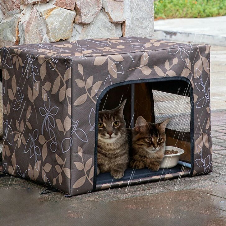 のら猫保護施設 のら猫住み家 愛玩動物住み家 室外猫用キャットハウス 猫寝台 雨合羽犬住み家 室外 雨合羽 保温 防寒