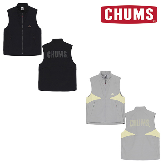 チャムス エアトレイルストレッチチャムスベスト CH04-1449 メンズ/男性用 ベスト Airtrail Stretch CHUMS Vest 2025年春夏新作|アウトドアーズ・コンパス
