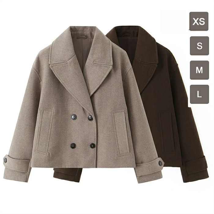 ジャケット レディース コート ショート丈 XS-L トレンドコート ショートコート