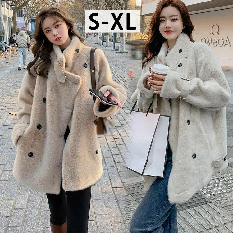 アウター レディース L XL M 冬服 ファーコート S ボアジャケット
