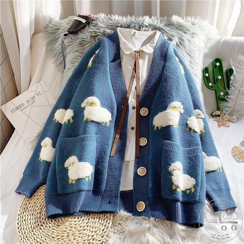 ポテチーノ 羊のモチーフ付き長袖ニット uub112301013_1.jpg