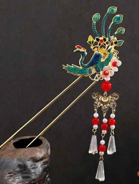 楽天市場】かんざし 簪 シルバー 925銀 s925 鳳凰 結婚式など : komuon