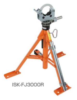 育良精機 ローラー軸受け式 折りたたみ式 ケーブルジャッキ ISK-FJ3000R 2脚1セット価格 シャフトは別売りです【法人様限定】【代引不可】