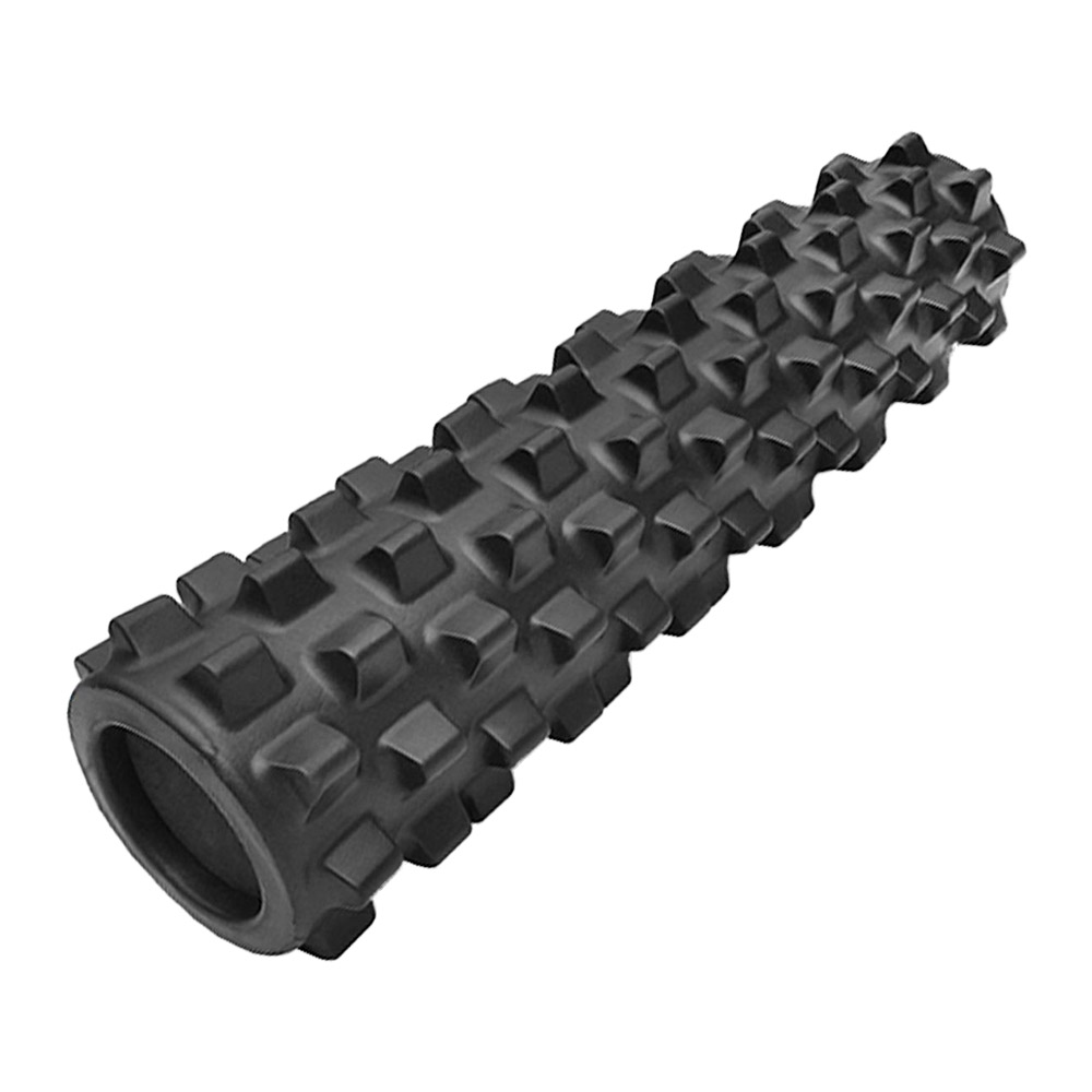 ランブルローラー Rumble 簡易マッサージグッズ リラックス マッサージ用品 Club フォームローラー トリガーポイントの筋膜リリースを実現 筋肉の疲れをとり こりをほぐします ランブルローラー Rumble ミドルサイズ 55cm 14cm ハードフォーム 黒色 Konami Roller