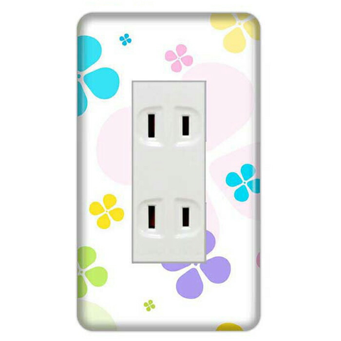 ドレスマフラワー 花 かわいい スイッチカバー コンセントカバー コンセントプレート