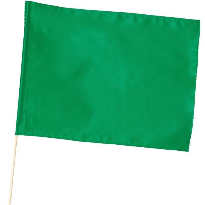 サテン特大旗 メタリックグリーン フラッグ 運動会 体育祭