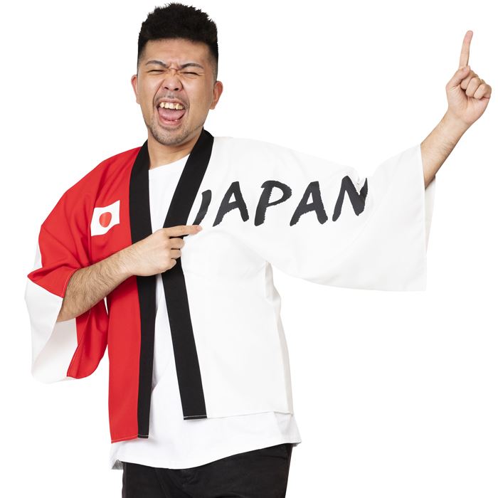 楽天市場】応援 応援グッズ 必勝はっぴ 白赤 法被 半被 紅白 スポーツ