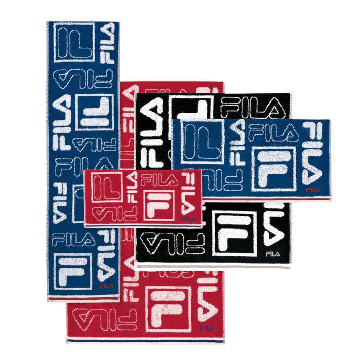 楽天市場 Fila タオルチーフ ピース 25ｘ25cm フィラ ミニタオル タオルハンカチ Agフレッシュ加工 ロゴデザイン Fila Fl456 やるcan