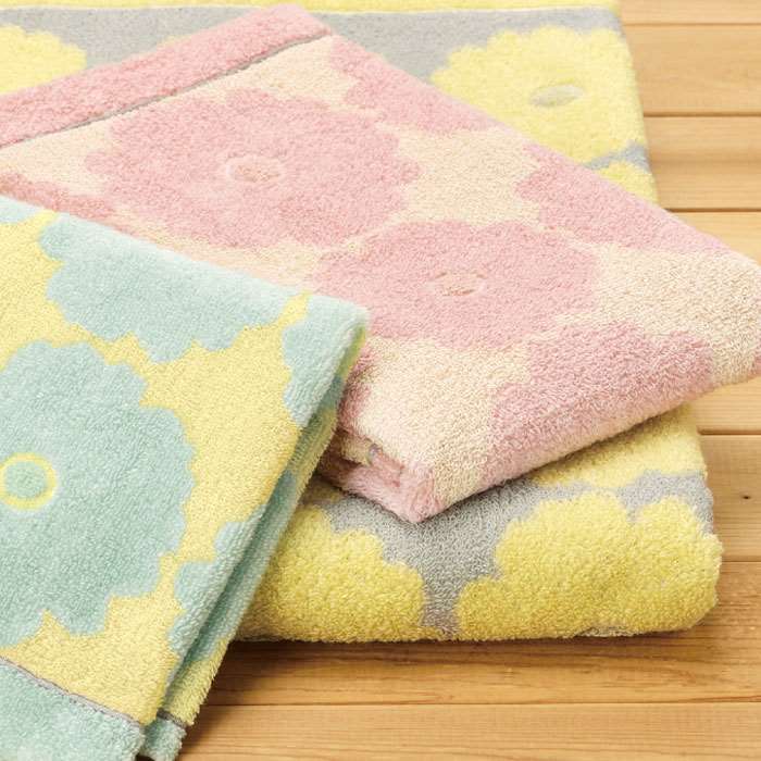 HANA フェイスタオル JAPAN MEIFU imabari]フェイスタオル34×75㎝/華-hana- – 西川