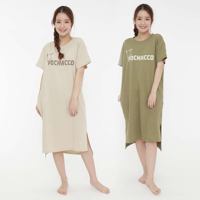 楽天市場 ポチャッコ ミニ裏毛 ワンピース 半袖 ルームウエア 部屋着 ぽちゃっこ ワンピ パジャマ ナイトウエア サンリオ キャラクター サザック San 1280 やるcan