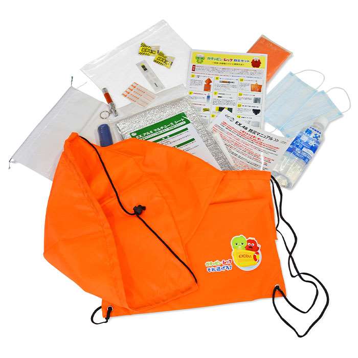 楽天市場】《metex》ガチャピン・ムック 防災セット＜バックパック