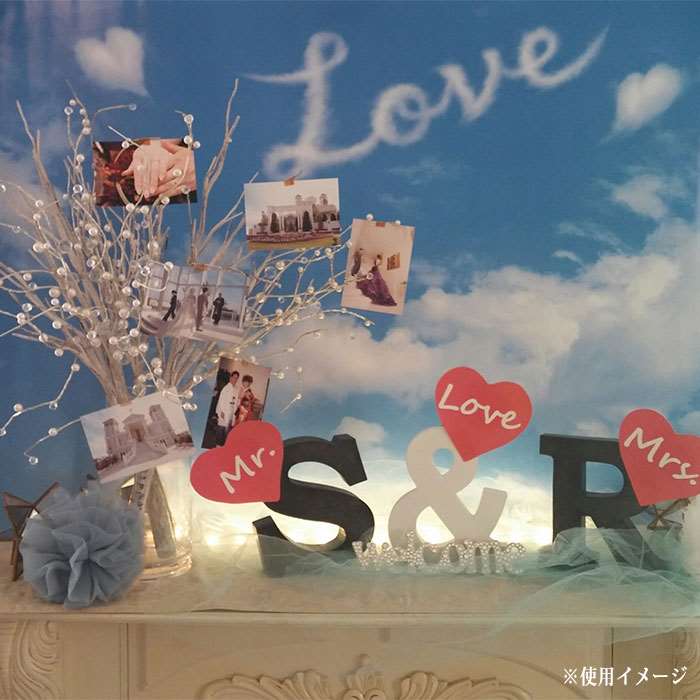 イエスタ ラブクラウド背景 撮影 壁紙 写真 フォトポスター Love