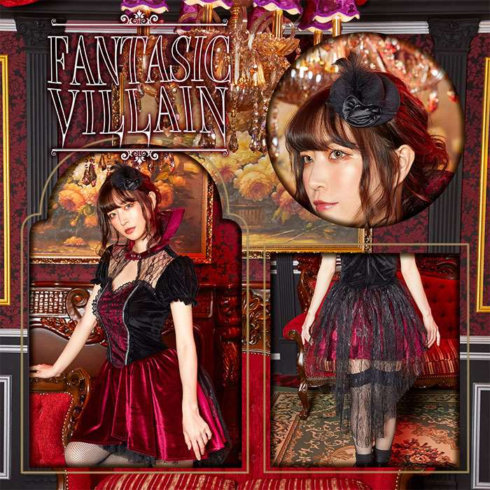 Hw ファンタジックヴィラン ヴァンピール Vampire ワンピース ハットピン コスプレ 衣装 仮装 変装 クリアストーン Kuechen Ly