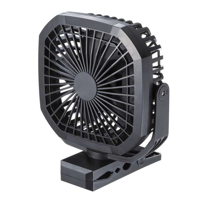 【代引不可】USB扇風機 バッテリー充電式 マグネット付き クリップ 回転可能 扇風機 風量調節可 サンワサプライ FAN-USB1BK