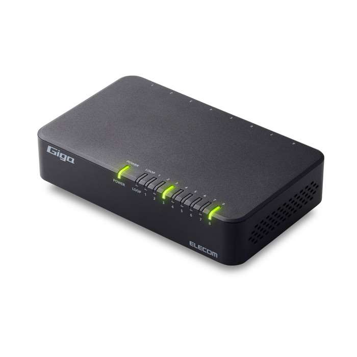 楽天市場】[ELECOM]スイッチングハブ LAN ハブ 8ポート Giga対応