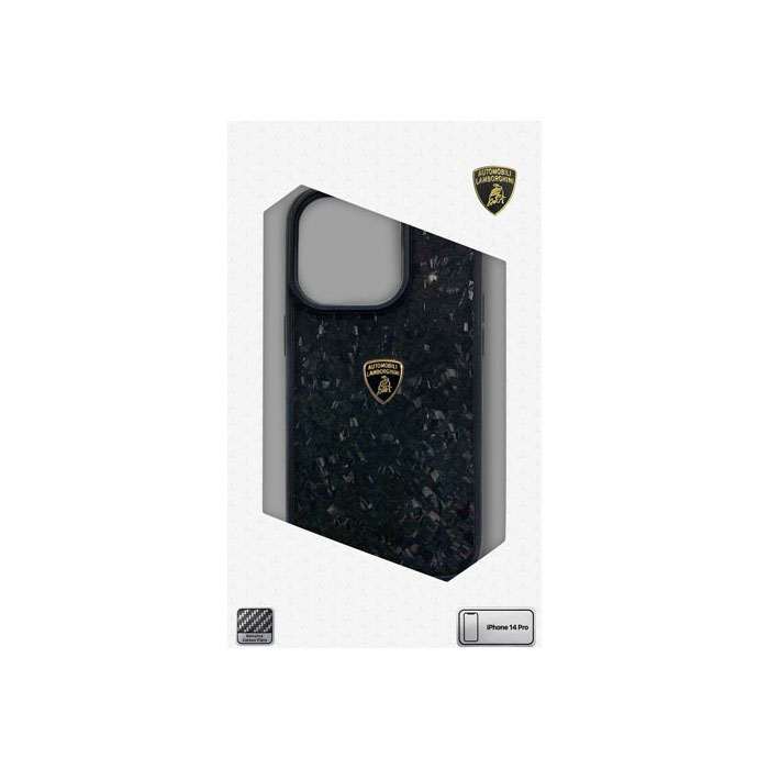 ランボルギーニ iPhone14 Pro用 カーボンファイバー 背面ケース エアージェイ LB-TPUPCIP14P-HU/D14- GD