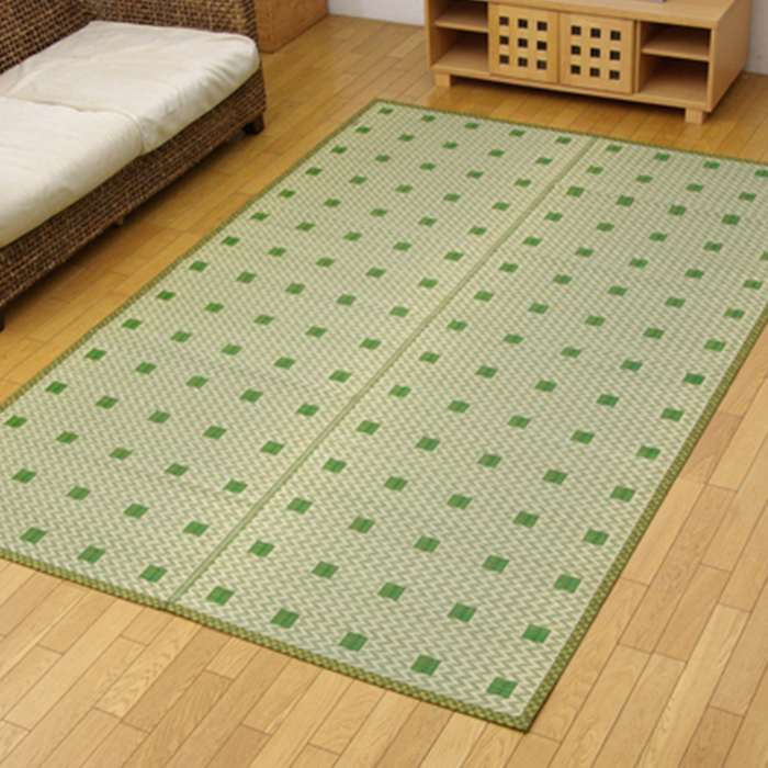 【沖縄・離島送りとどける不可】【代引不可】純国産 い草花ござ 飛鳥 緑であること 日本の首都間4.5畳(約261×261糎） IKEHIKO 1081790120502