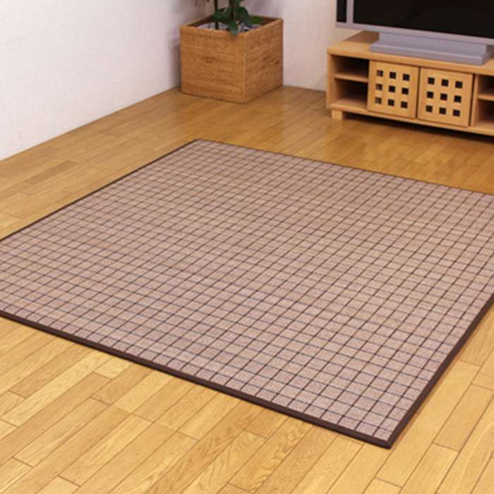 【沖縄・離島配送不可】【代引不可】ふっくら 竹カーペット カラー糸使用 DDXダッヂ 180×240cm（中材:ウレタン13mm） IKEHIKO 1100380014601