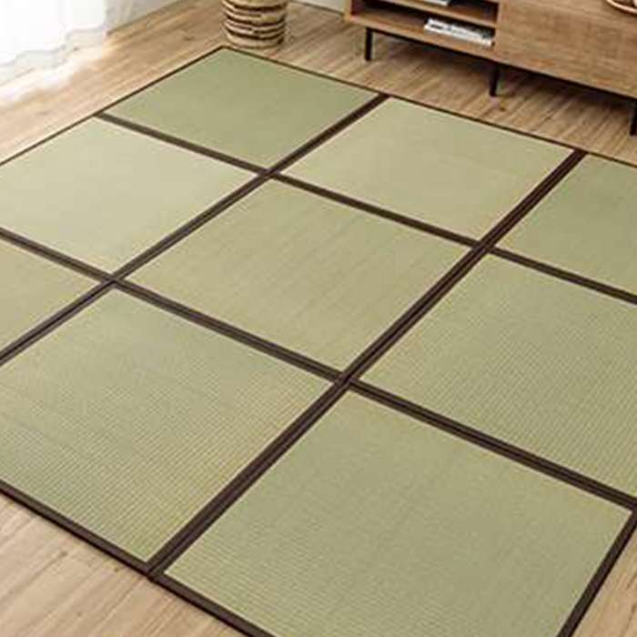 【沖縄・離島配送不可】【代引不可】置き畳 約82×164cm 3枚組 1畳 ユニット畳 システム畳 国産 い草 簡単 和室【ブラウン】 IKEHIKO 1110231060332