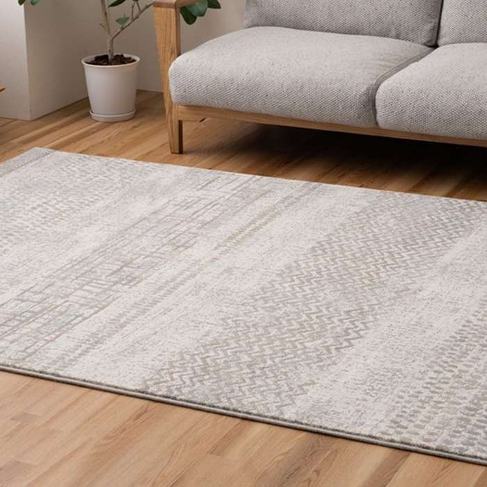 【沖縄・離島配送不可】【代引不可】敷物 ラグ（ウィルトン） ブルジオ IV 133×195cm アイボリー IKEHIKO 1322280140201