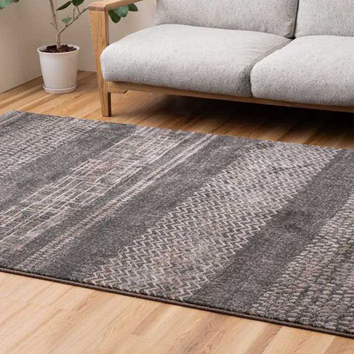 【沖縄・離島配送不可】【代引不可】敷物 ラグ（ウィルトン） ブルジオ BK 133×195cm ブラック IKEHIKO 1322280030201 18,220円