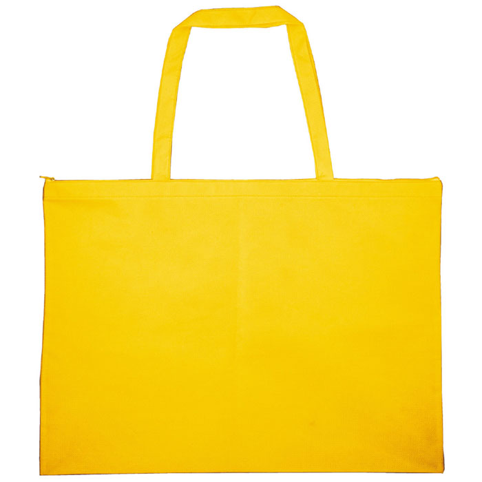 楽天市場 作品収納バック 大チャック付 黄 お絵かき イラスト 手作り オリジナル バッグ かばん 収納 アーテック やるcan