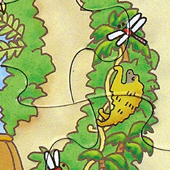 ジグソーパズル ジャングルめいろ 玩具 知育玩具 パズル おもちゃ