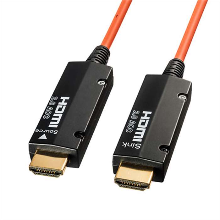 HDMI2.0 光ファイバケーブル HDMIケーブル KM-HD20-PFB15 15m 高速伝送 映像 18Gbps 音声