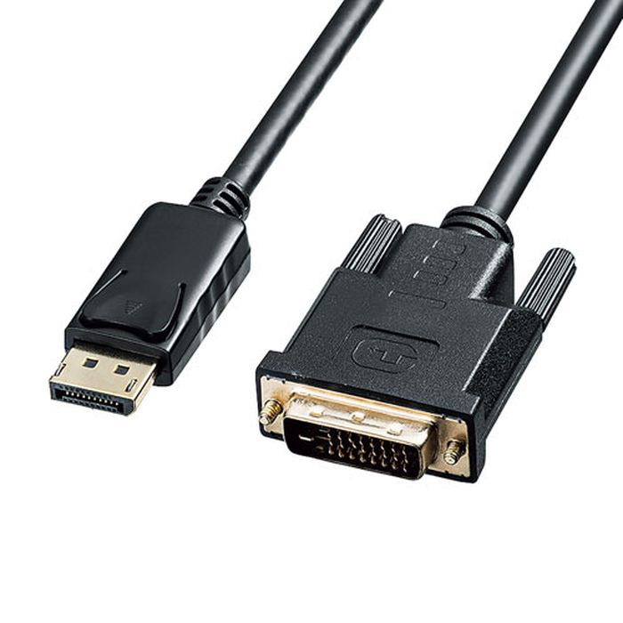 楽天市場 Displayport Dvi変換ケーブル 1m Displayportケーブル 変換ケーブル 映像 音声 伝送 ブラック サンワサプライ Kc Dpdva10 やるcan