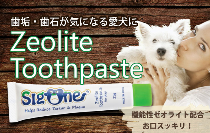 楽天市場 即日出荷 ペット用 犬用 歯磨き粉 Sigone シグワン ゼオライト配合犬用歯磨き粉 歯垢 歯石が気になる愛犬に Vivatec やるcan