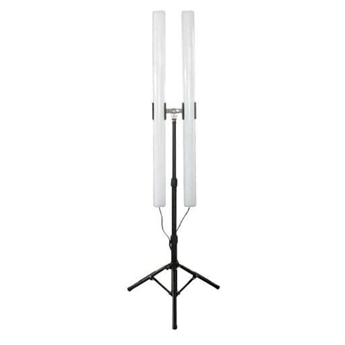 【沖縄・離島配送不可】ベーシックライト2 台＋専用スタンドセット 屋外 屋内兼用 36W×2台 作業現場 仮設ライト 富士倉 BL-120ST