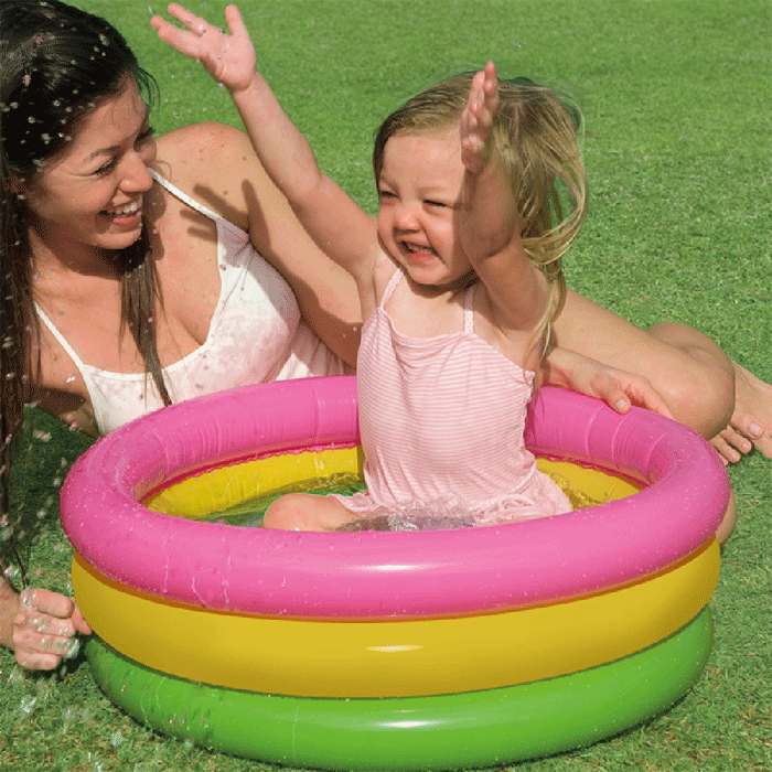 プール ビニールプール 61cm 61cm 22cm ベビープール サンセットグロー