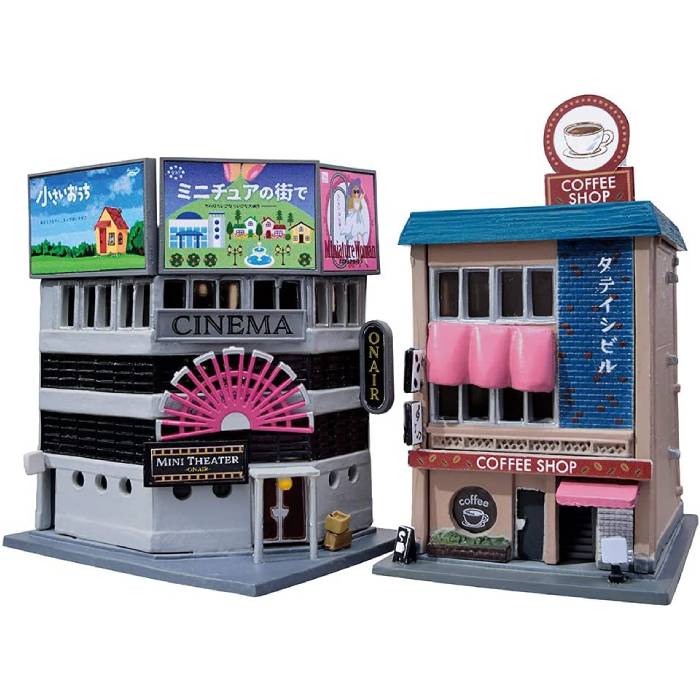 建物16軒 Nゲージ〈商店/住宅/劇場/バー/カフェ/牧場/他〉昭和の街並み 楽天市場】Nゲージ 建コレ169 ミニシアター・コーヒーショップ