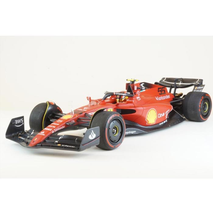 【沖縄・離島配送不可】ミニチャンプス 1/18 フェラーリ F1-75 カルロス･サインツ Jr. バーレーンGP 2022 京商 PBBR221855