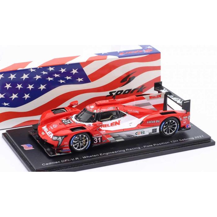 【沖縄・離島配送不可】スパーク 1/43 キャデラック DPi-V.R #31 Whelen Engineering Racing - Pole Position - 12H Sebring 2021 SPARK JAPAN US295