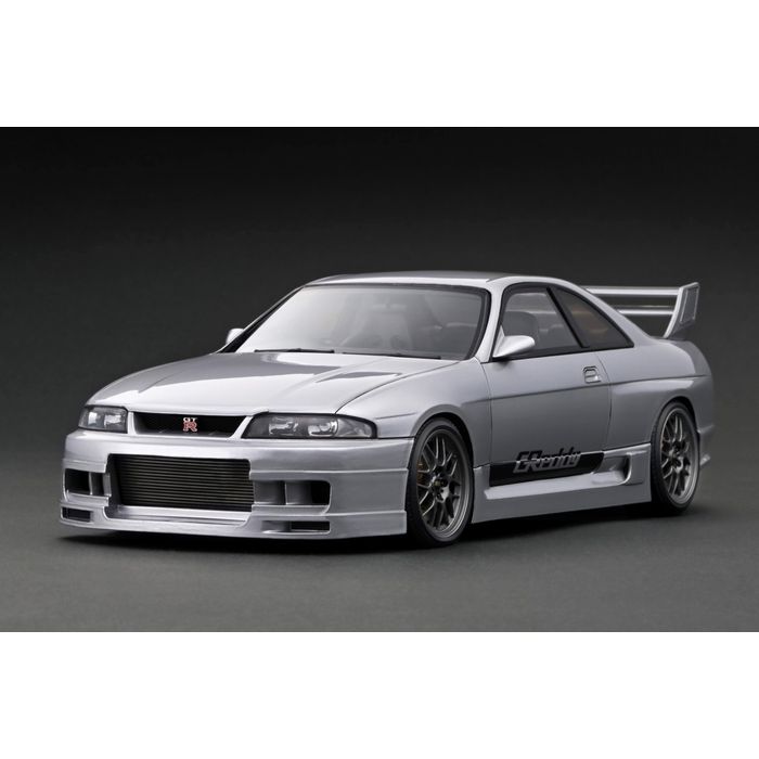 【沖縄・離島配送不可】1/18　GReddy GT-R (BCNR33) Silver IGモデル 模型 ミニカー ティーケー・カンパニー IG3131｜やるCAN