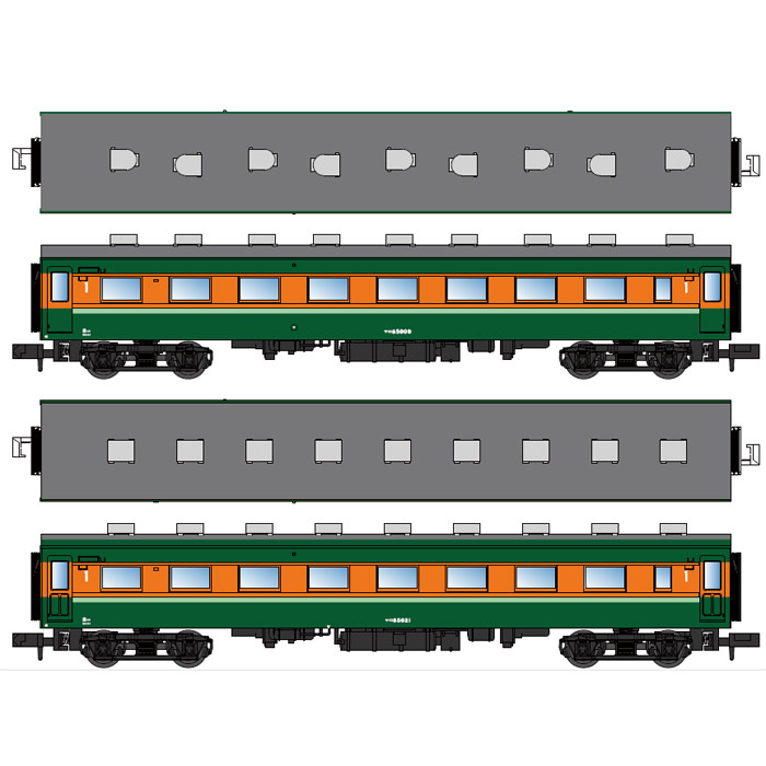 マイクロエース　A7779 サロ110ー300番代　湘南色　2両セット　美品 サロ110-300番代 湘南色が入線です。 MICROACE A7779 2両セット