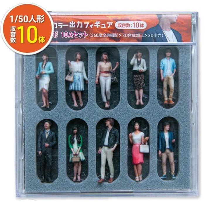 楽天市場】Nゲージ 1/50 3Dフルカラー出力フィギュア 10体入り 鉄道 