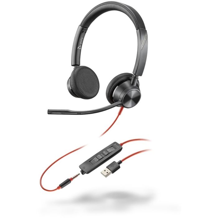 【代引不可】Poly Blackwire 3325 USB-A 両耳 有線 日本HP 76J20AA