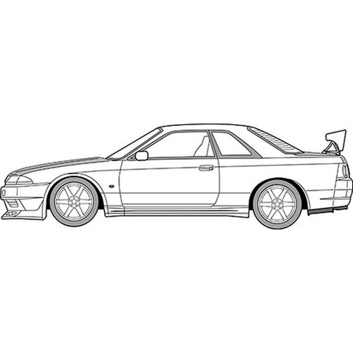 湾岸-6 1/24 湾岸ミッドナイトシリーズ No.6 日産 スカイライン GT-R(R32)友也 フジミ模型 4968728172033画像
