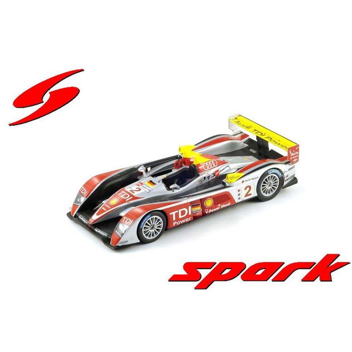 【沖縄・離島配送不可】1/18 Audi R10 TDI No.2 Winner 24H Le Mans 2008 A. McNish - R. Capello - T. Kristensen SPARK JAPAN 18LM08