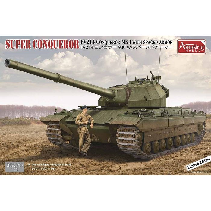 AMH35A013 アミュージングホビー 1/35 イギリス重戦車FV214コンカラーMK.Iw/スペースドアーマー ビーバーコーポレーション AMH35A013
