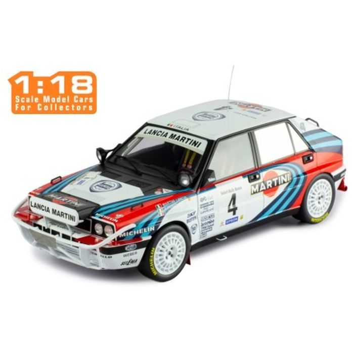【沖縄・離島配送不可】IXO 1/18 ランチア デルタ インテグラーレ 16V 1990年サファリラリー #4 A.Fiorio/L.Pirollo 国際貿易 18RMC139B