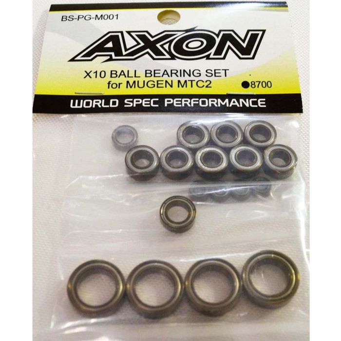 X10 BALL BEARING SET for MUGEN MTC2 アクソン BS-PG-M001