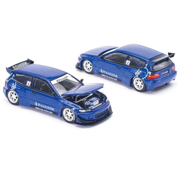 楽天市場】POP RACE 1/64 PANDEM CIVIC EG6 v1.5 METALLIC BLUE