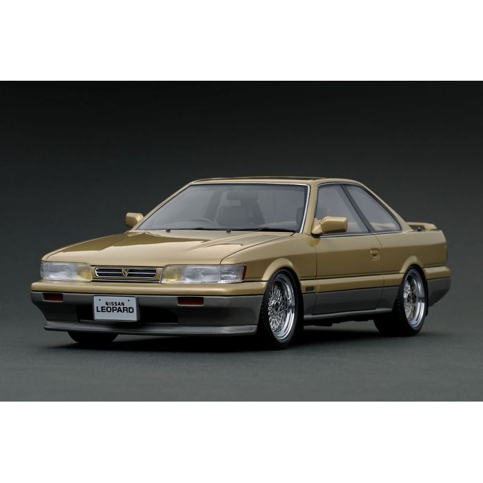 【沖縄・離島配送不可】1/18 NISSAN レパード アルティマ V30ツインカムターボ (F31) ゴールド/シルバー 模型 ミニカー ティーケー・カンパニー IG3815