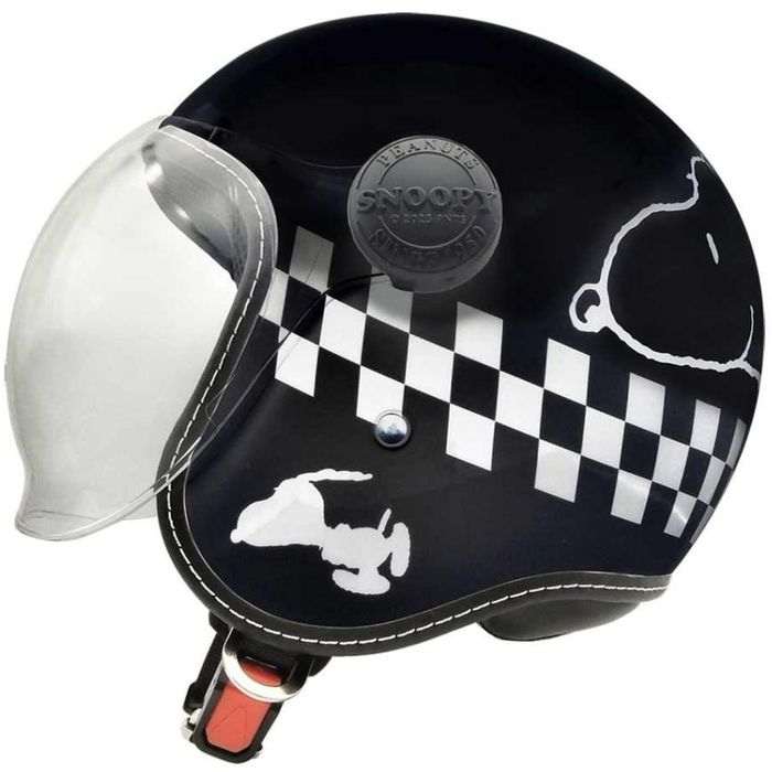 【北海道・沖縄・離島配送不可】【代引不可】SNOOPY ジェットシールドヘルメット ブラック アークス SNJ-115