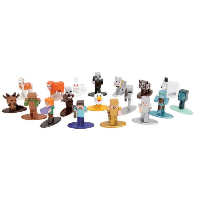 Minecraft 20体　ナノメタル　フィギュアセット Jada Toys】 マインクラフト ナノメタルフィグ ダンジョン