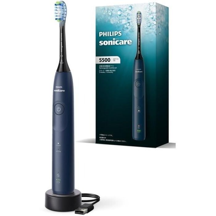 【沖縄・離島配送不可】ソニッケアー 5500シリーズ 電動歯ブラシ ネイビーブルー フィリップス HX7113/05