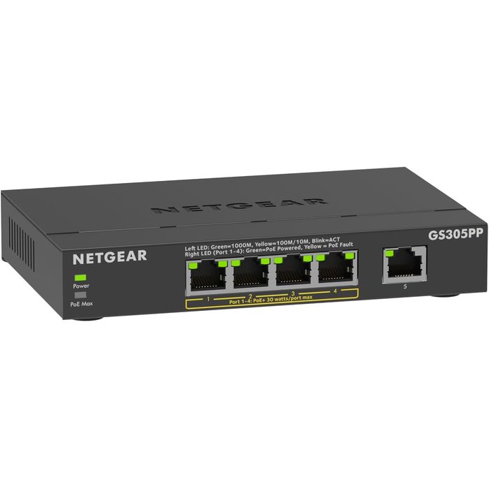 【沖縄・離島送りとどける不可】【代引不可】GS305PP PoE+ ギガ5界面 アンマネージ 【メール交換備品/HUB】 NETGEAR NGR-GS305PP-300JPS
